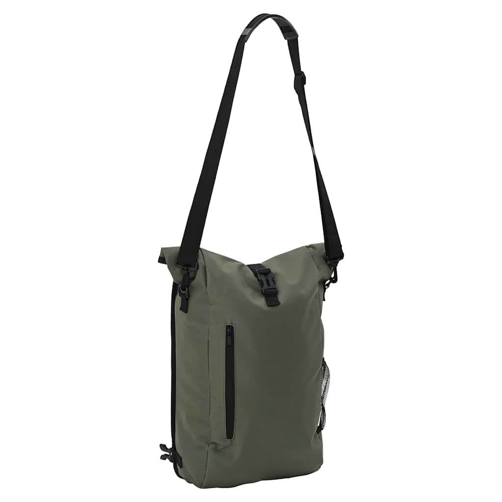 vidaXL Fahrradtasche Olivgrün 31 x 13 x 58 cm Polyester - Image 5