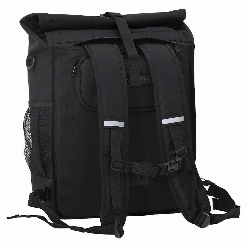 vidaXL Fahrradtasche Schwarz 33 x 16 x 48 cm Polyester - Image 5