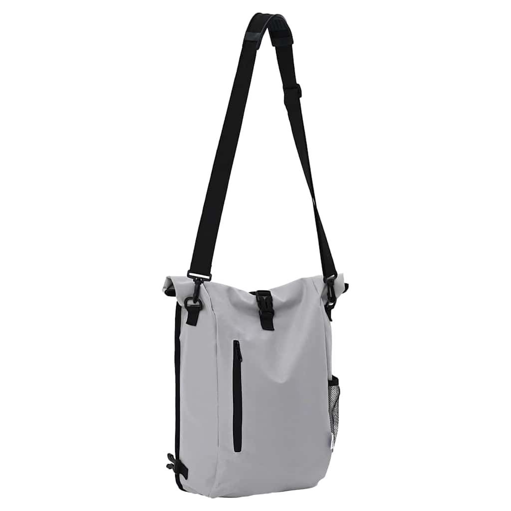 vidaXL Fahrradtasche Grau 31 x 13 x 58 cm Polyester - Image 5