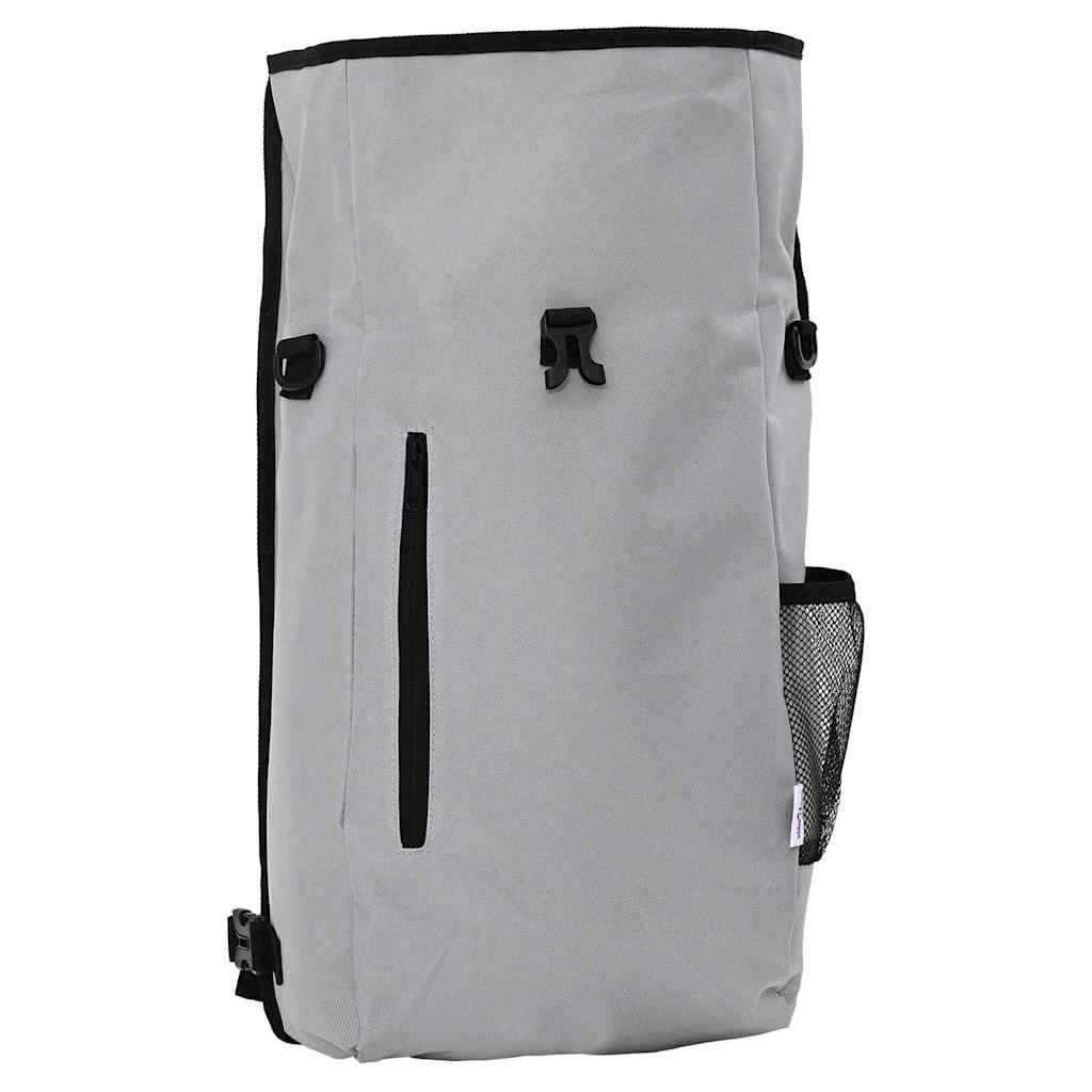 vidaXL Fahrradtasche Grau 31 x 13 x 58 cm Polyester - Image 6