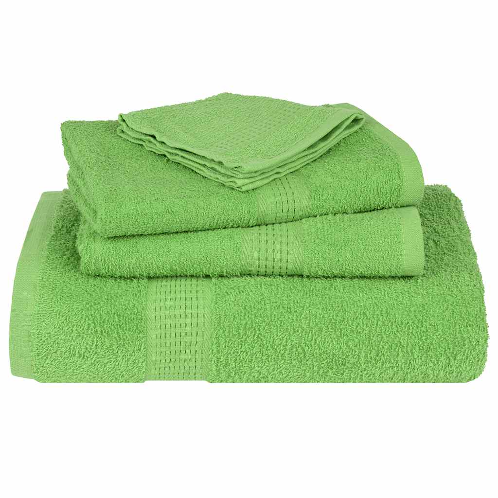 vidaXL Serviettes 10 pcs vert pomme 100x200 cm 360 g/m² 100% coton - Image 4