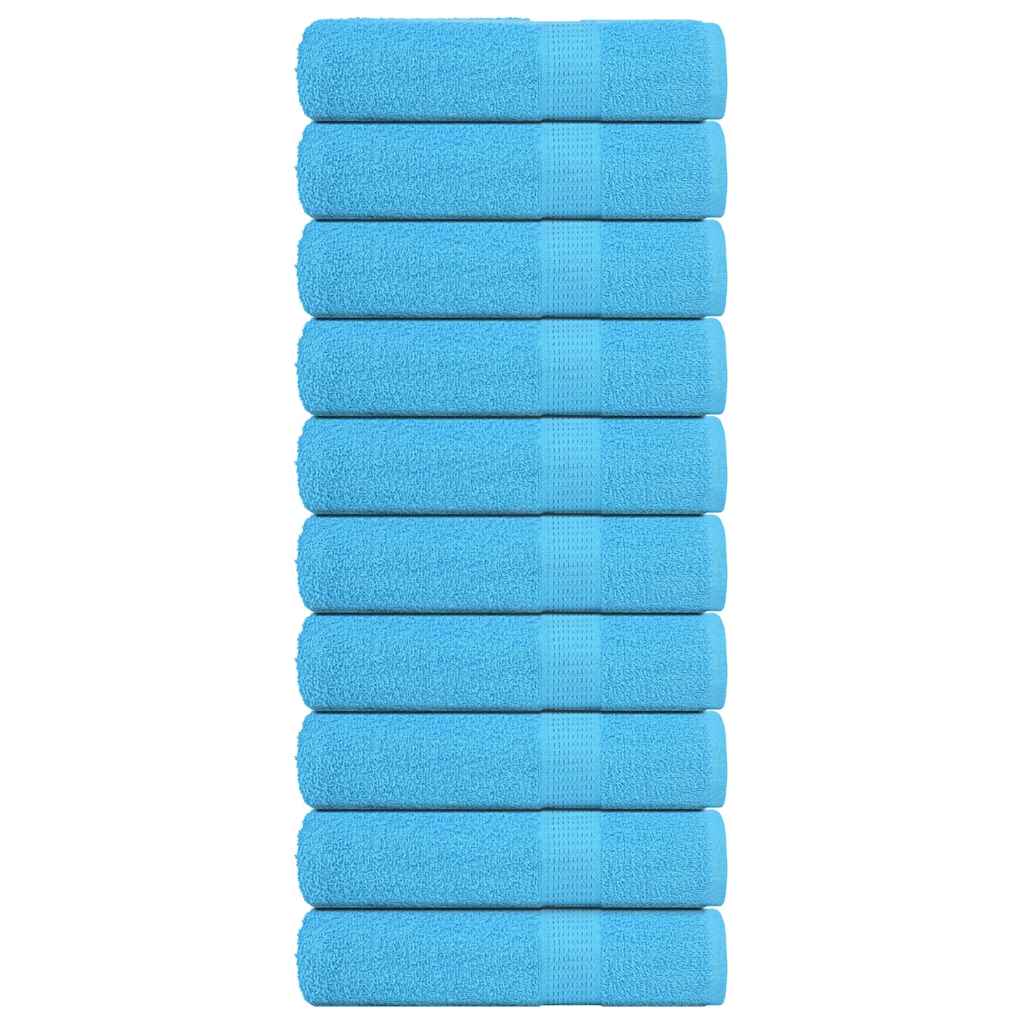 vidaXL Handtücher 10 Stk. Türkis 50x100 cm 360 g/m² 100% Baumwolle