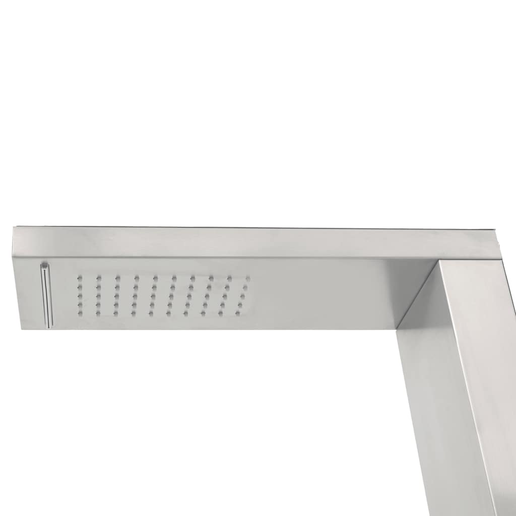 vidaXL Gartendusche Edelstahl Quadratisch - Image 6