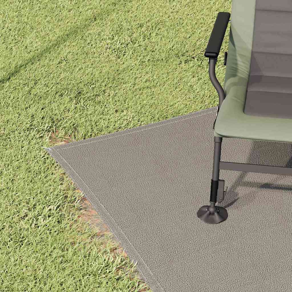 vidaXL Zeltteppich Hellgrau 250 x 200 cm Polyethylen - Image 3