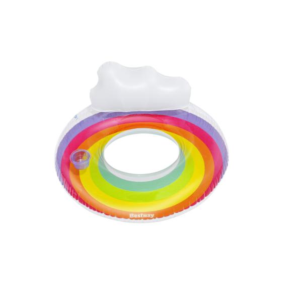 Bestway Ruota Gonfiabile Arcobaleno D107 cm +12 Anni Spiaggia e Piscina 43647 - Image 3