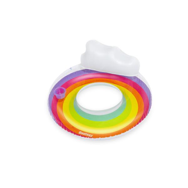 Bestway Ruota Gonfiabile Arcobaleno D107 cm +12 Anni Spiaggia e Piscina 43647 - Image 4