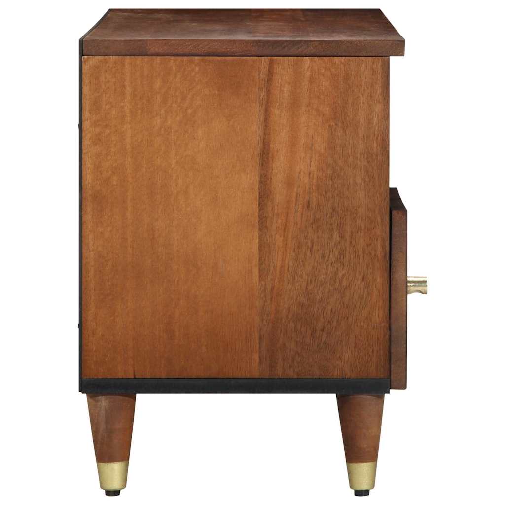 vidaXL Unidades de TV con cajón Marrón miel 100 x 33 x 46 cm - Image 4