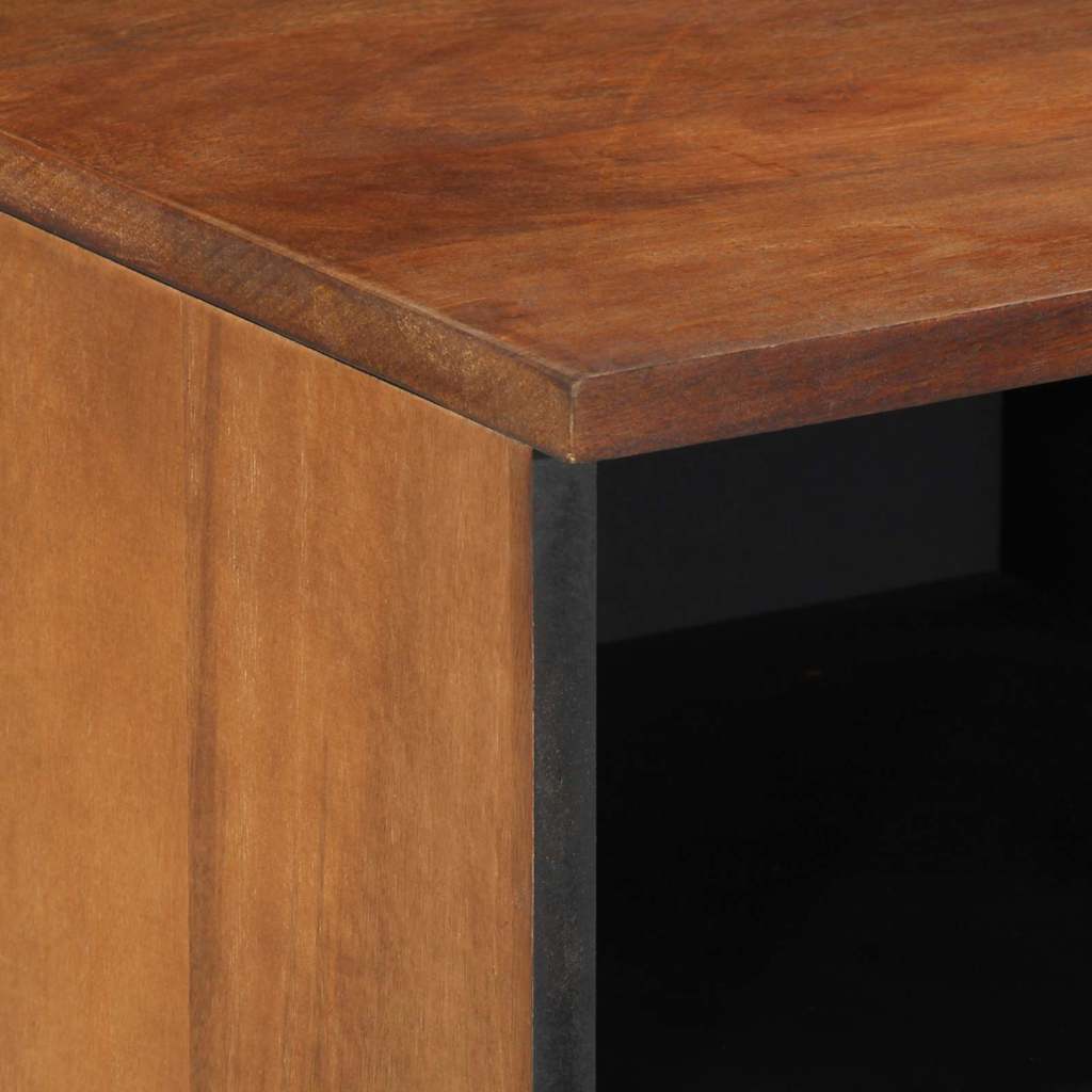 vidaXL Unidades de TV con cajón Marrón miel 100 x 33 x 46 cm - Image 6