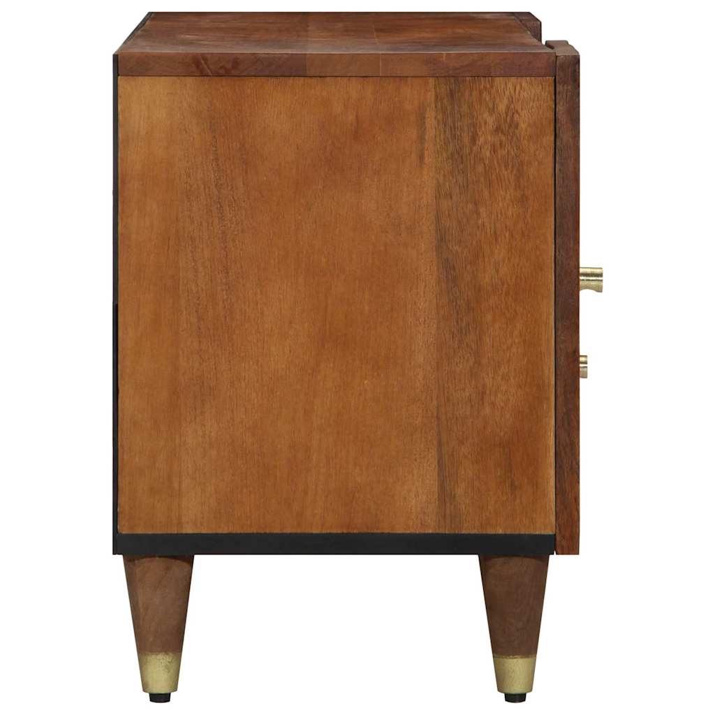 vidaXL Unidades de TV con cajón Marrón miel 105 x 33 x 46 cm - Image 4