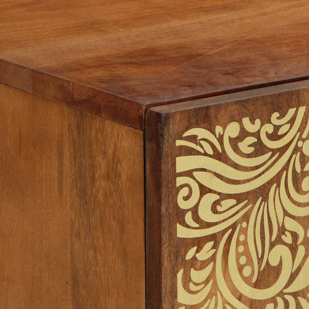 vidaXL Unidades de TV con cajón Marrón miel 105 x 33 x 46 cm - Image 6