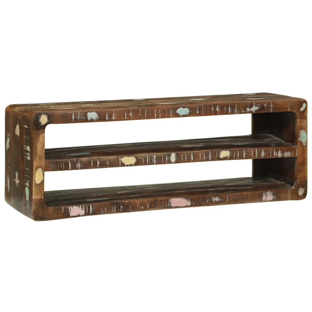 vidaXL Mueble para TV 100 x 32 x 36 cm Madera maciza recuperada