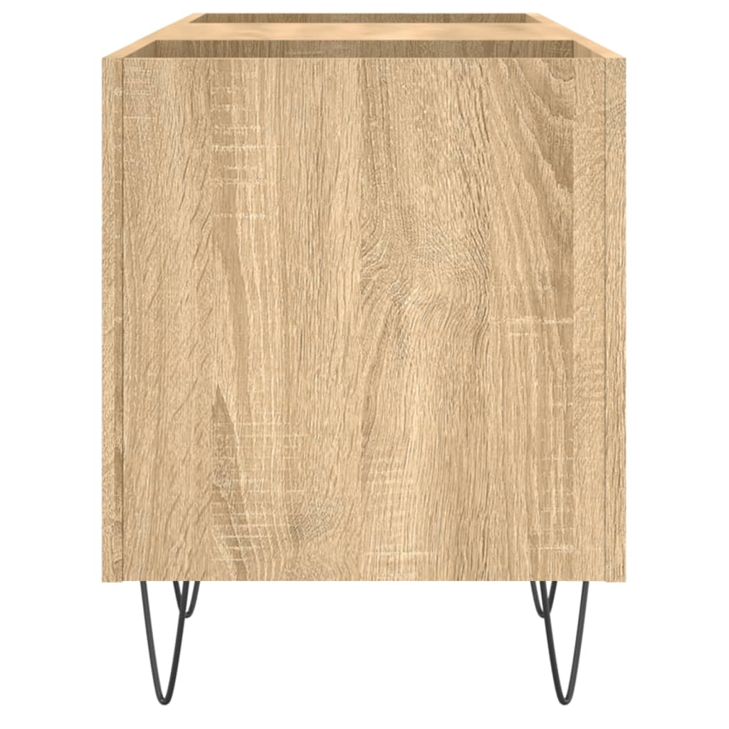 vidaXL Mueble discos madera contrachapada roble sonoma 121x38x48 cm - Image 5