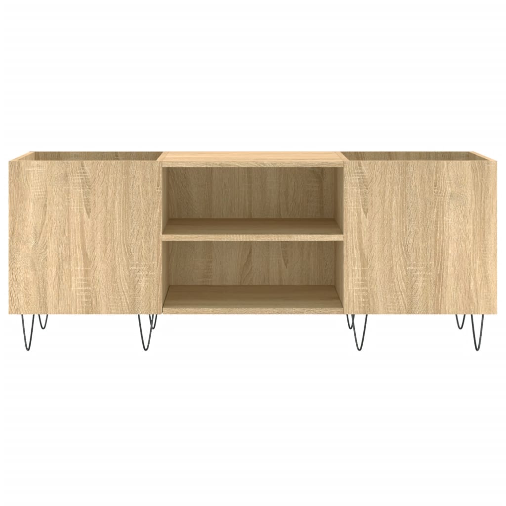 vidaXL Mueble discos madera contrachapada roble sonoma 121x38x48 cm - Image 4