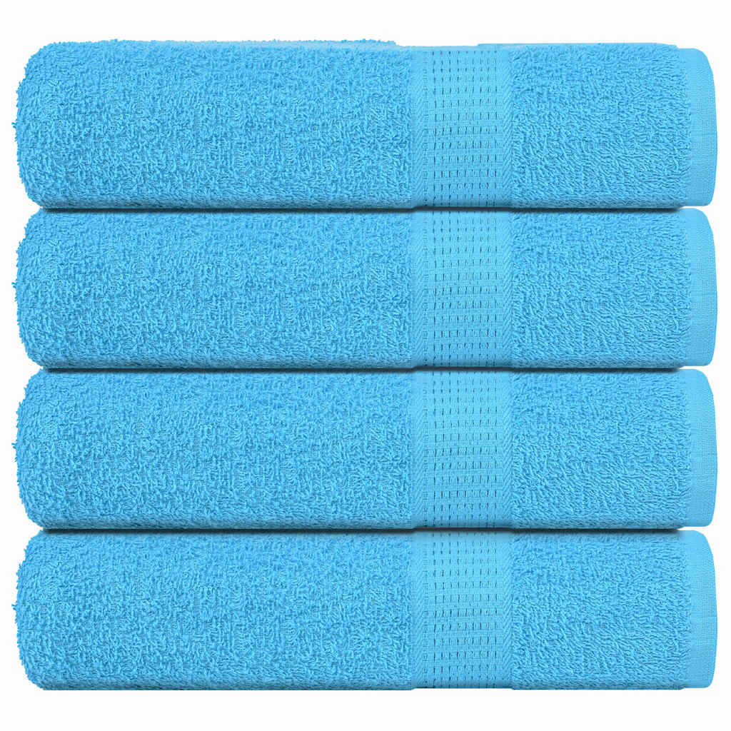 vidaXL Duschtücher 4 Stk. Türkis 70x140 cm 360 g/m² 100% Baumwolle