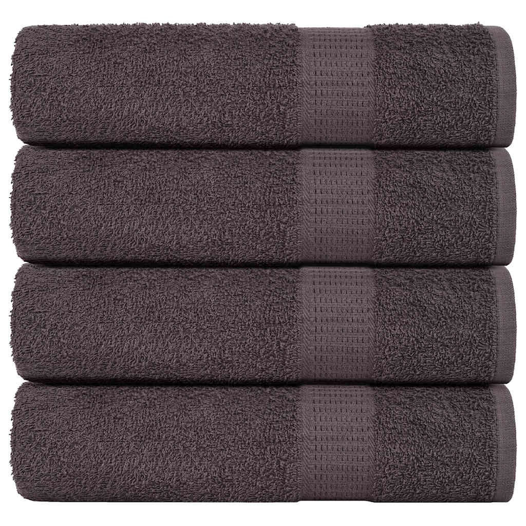 vidaXL Duschtücher 4 Stk. Anthrazit 70x140 cm 360 g/m² 100% Baumwolle