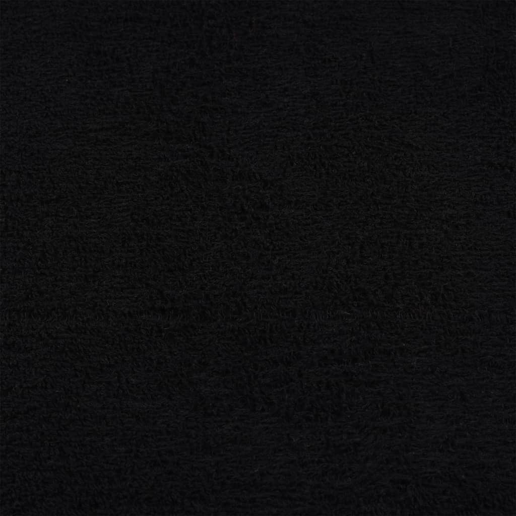 vidaXL Badetücher 10 Stk. Schwarz 100x150 cm 360 g/m² 100% Baumwolle - Image 5