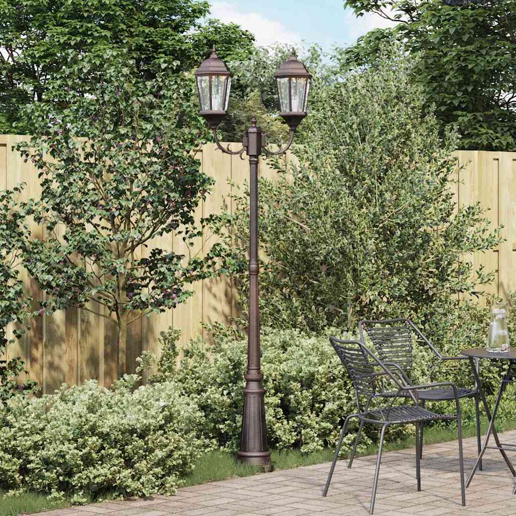 vidaXL Gartenlicht Bronze 235 cm Aluminium