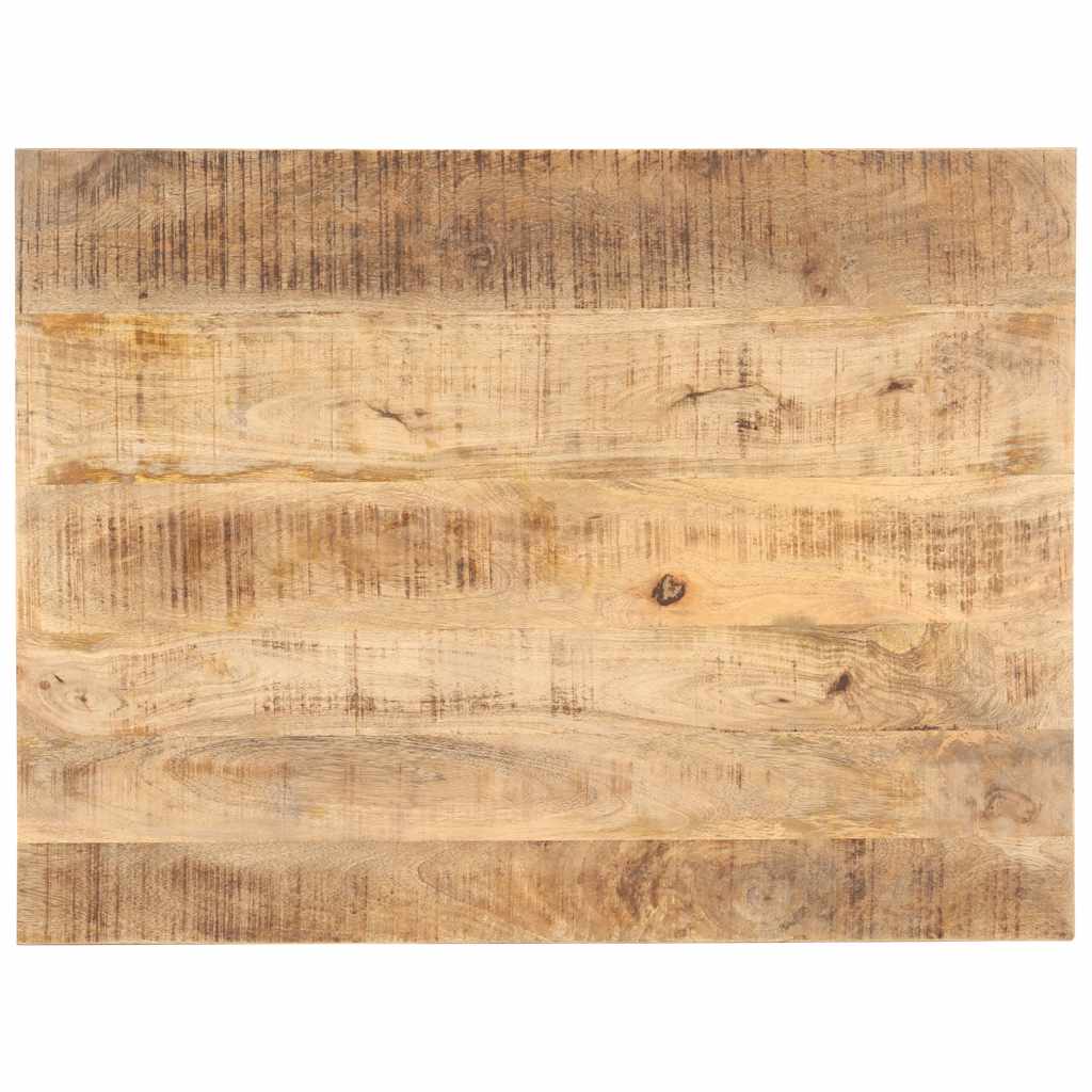 vidaXL Superficie de mesa madera maciza de mango 25-27 mm 80x60 cm