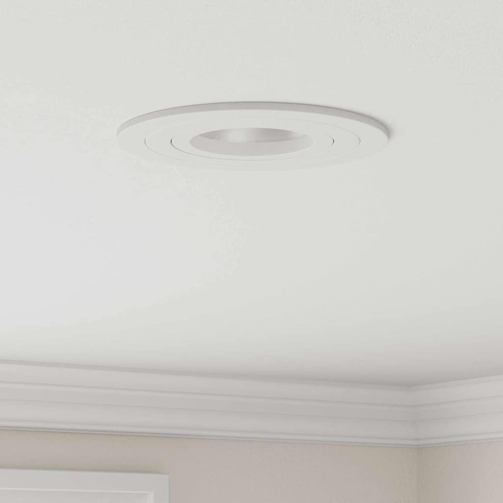 vidaXL Spotlights 24 pcs Blanc 9 x 9 x cm Aluminium