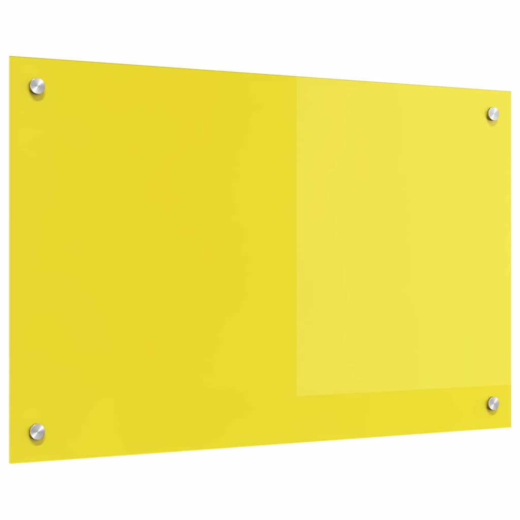 vidaXL Protection de cuisine Jaune 80 x 50 x 0,6 cm verre trempé - Image 4