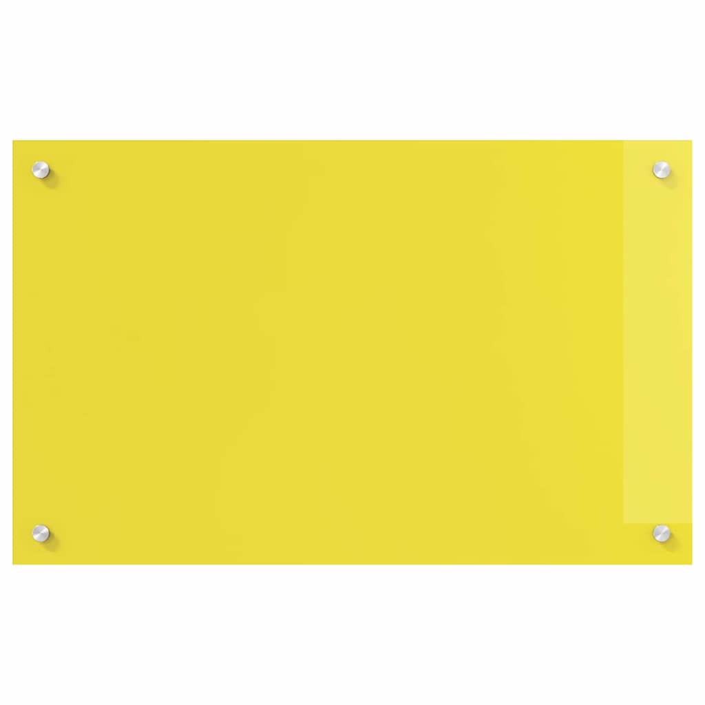 vidaXL Protection de cuisine Jaune 80 x 50 x 0,6 cm verre trempé - Image 5