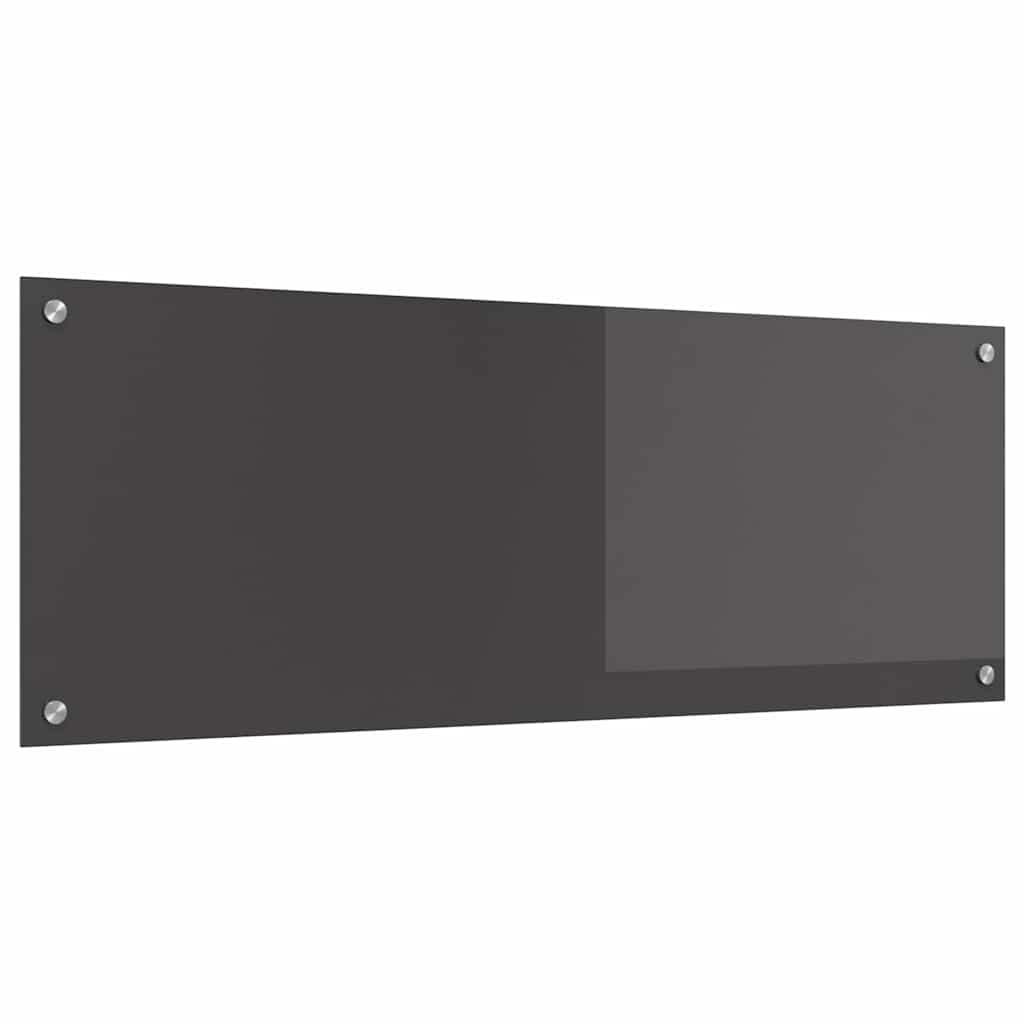 vidaXL Protection de cuisine Gris foncé 110 x 40 x 0,6 cm verre trempé - Image 4