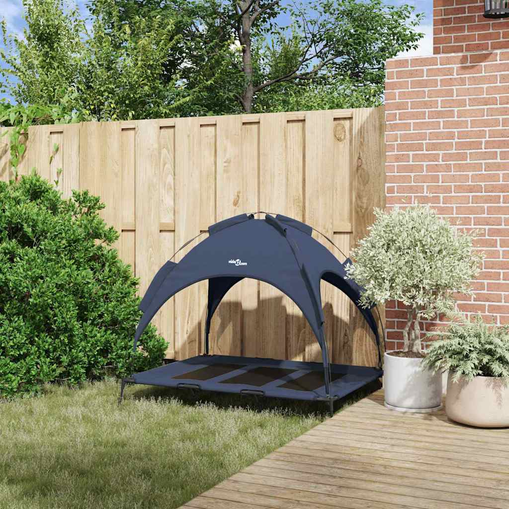 vidaXL Lit pour Chien Bleu marine xl Acier - Image 3