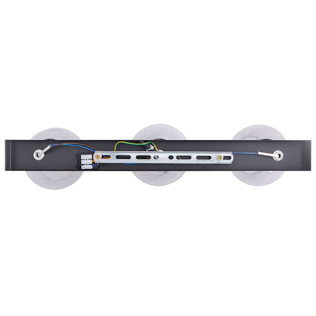 vidaXL Spot de plafond Noir 54 x 13 x 26 cm Verre et métal - Image 6