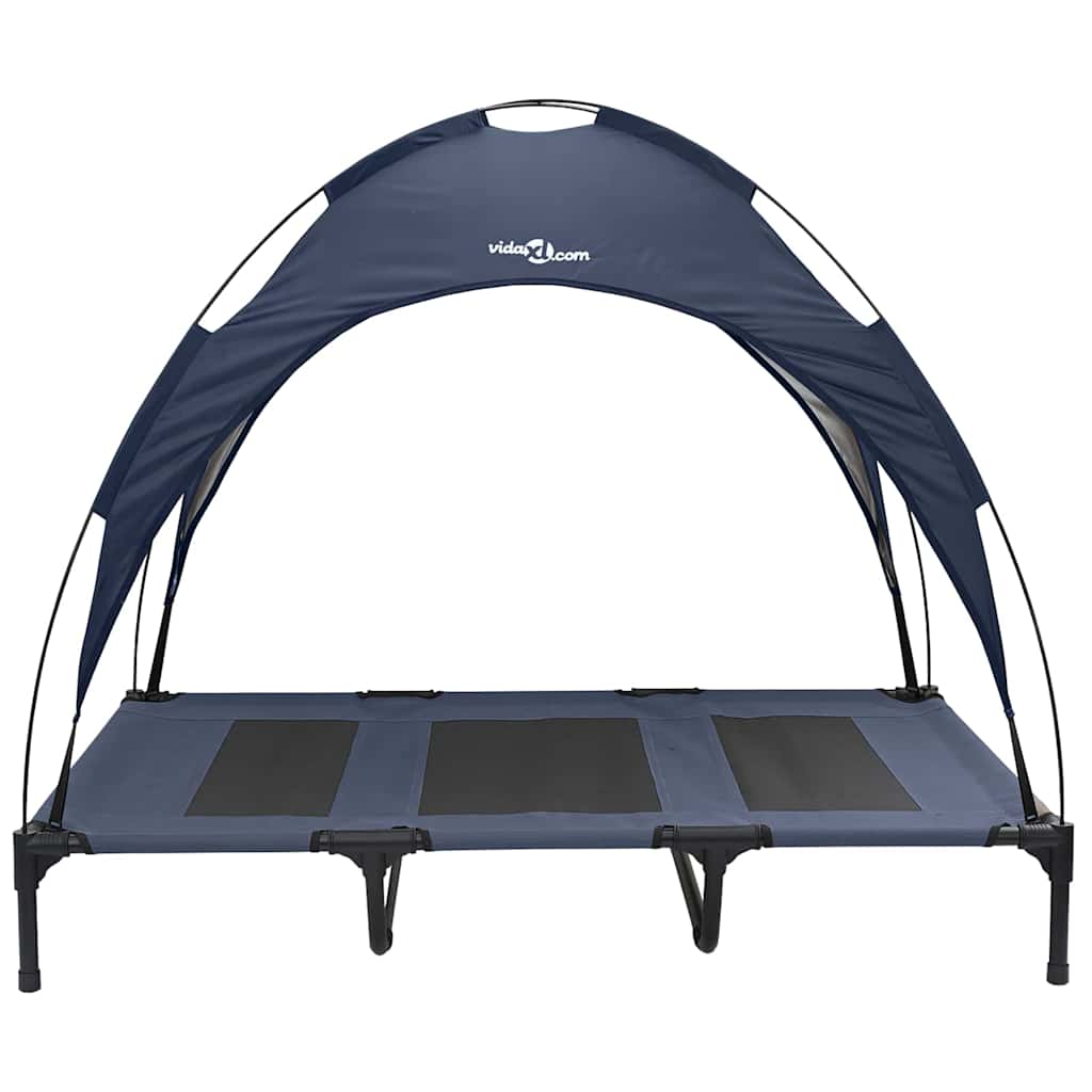 vidaXL Lit pour Chien Bleu marine xl Acier - Image 4