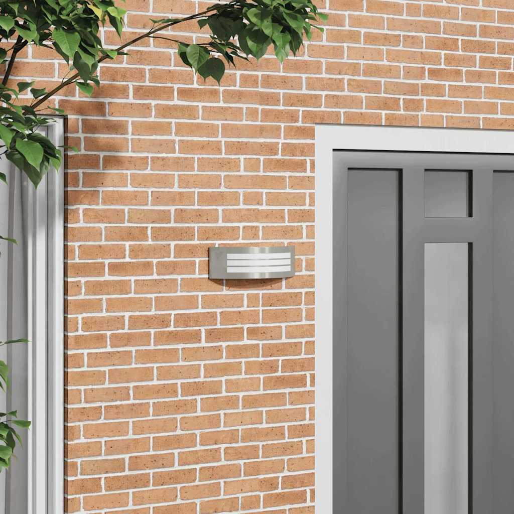 vidaXL Applique Murale Extérieure Argent 32 x 10 x 10 cm