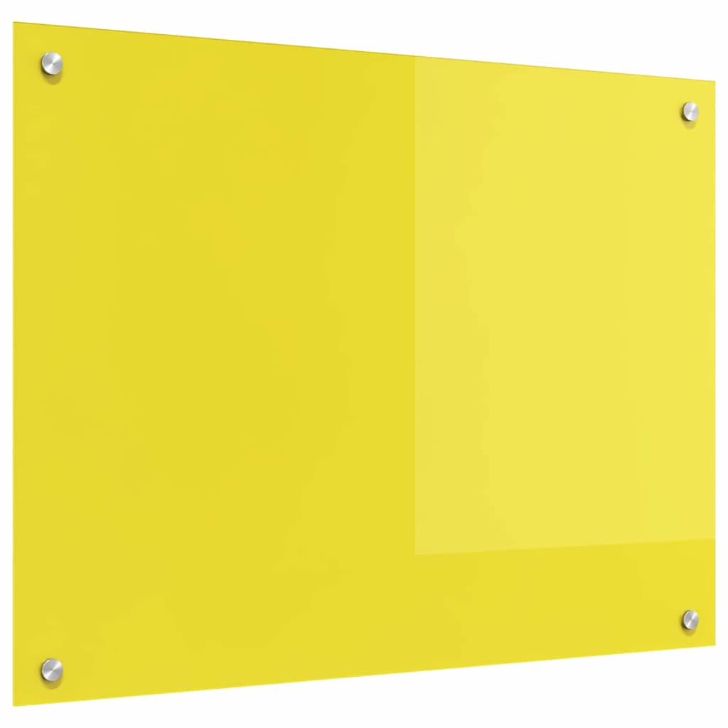 vidaXL Protection de cuisine Jaune 80 x 60 x 0,6 cm verre trempé - Image 4