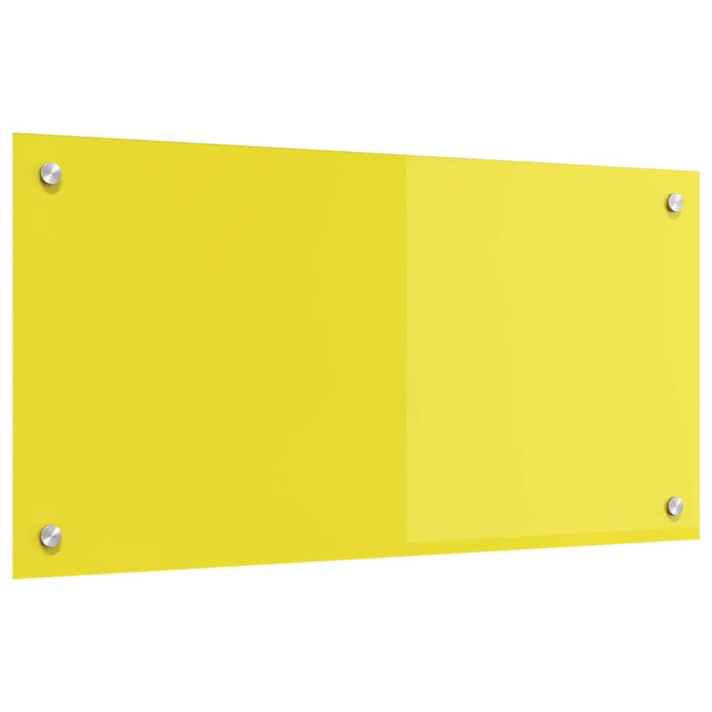 vidaXL Protection de cuisine Jaune 80 x 40 x 0,6 cm verre trempé - Image 4