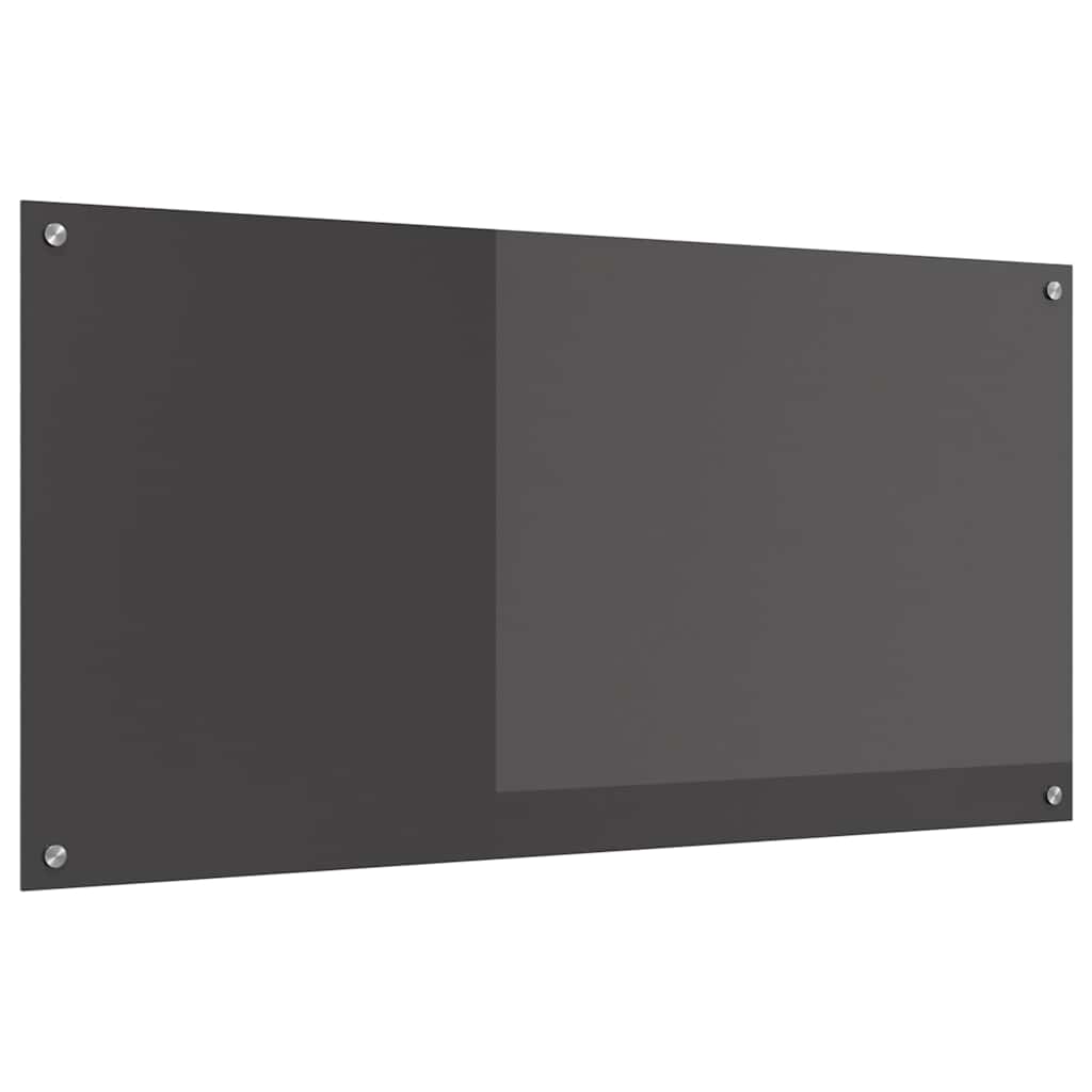 vidaXL Protection de cuisine Gris foncé 120 x 60 x 0,6 cm verre trempé - Image 4
