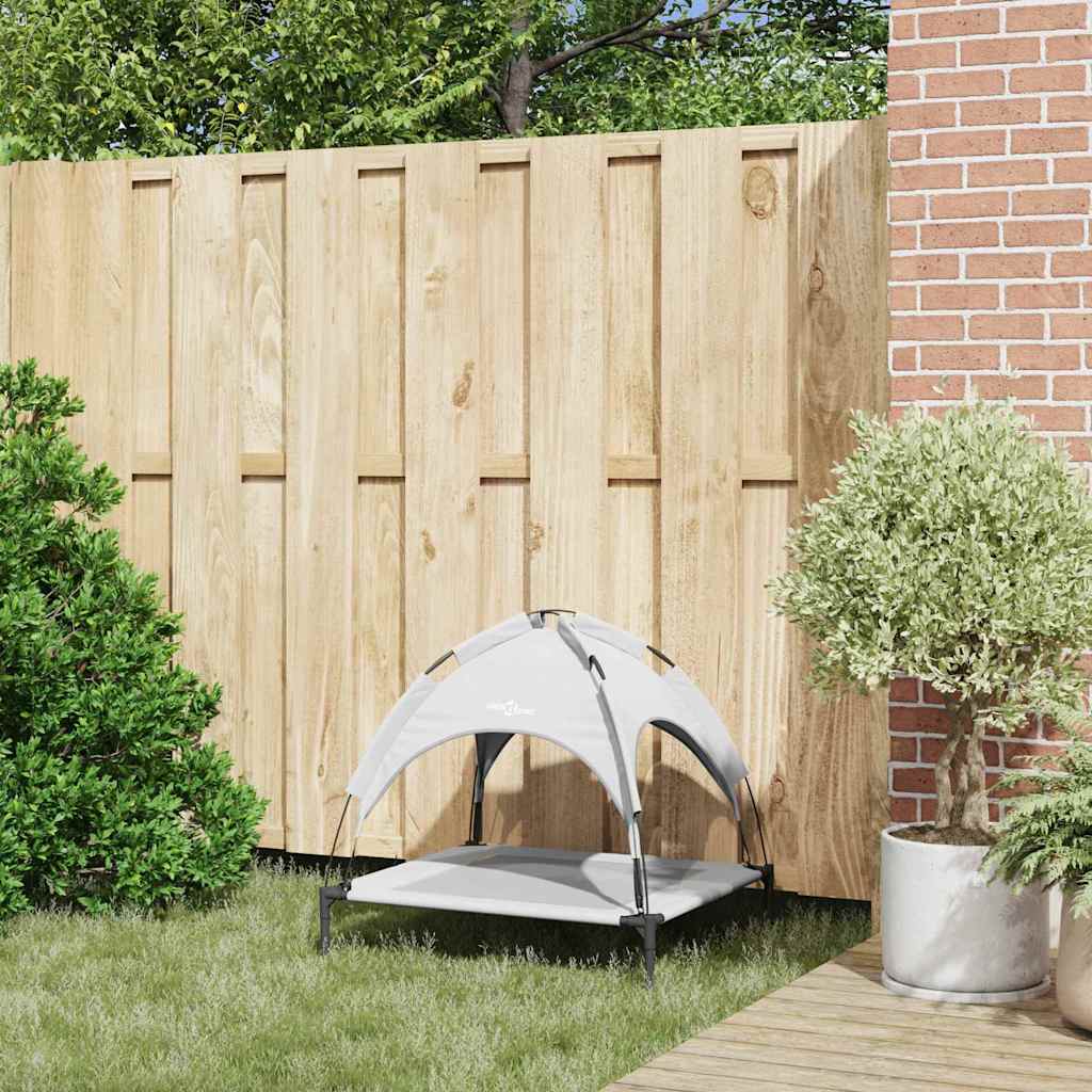vidaXL Lit pour Chien Gris argenté m Acier - Image 3