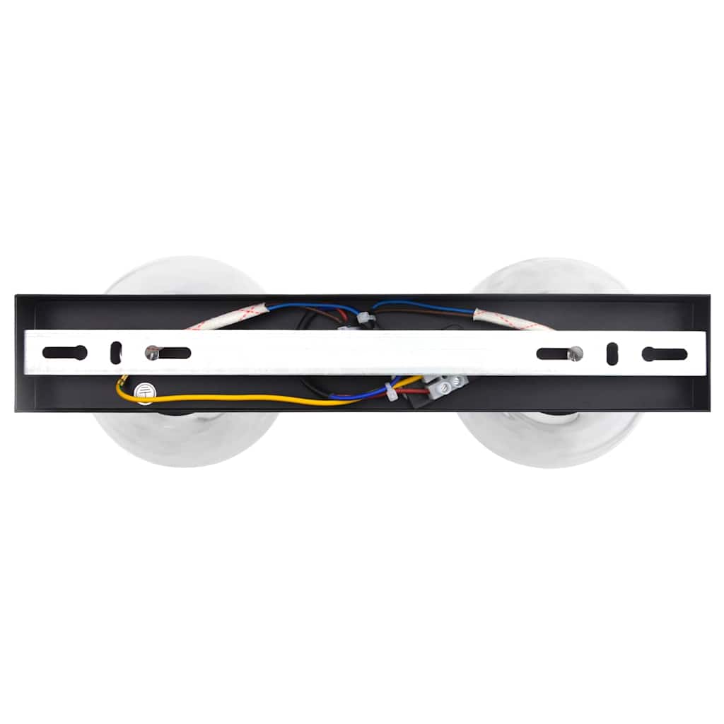 vidaXL Spot de plafond Noir 33 x 13 x 26 cm Verre et métal - Image 6