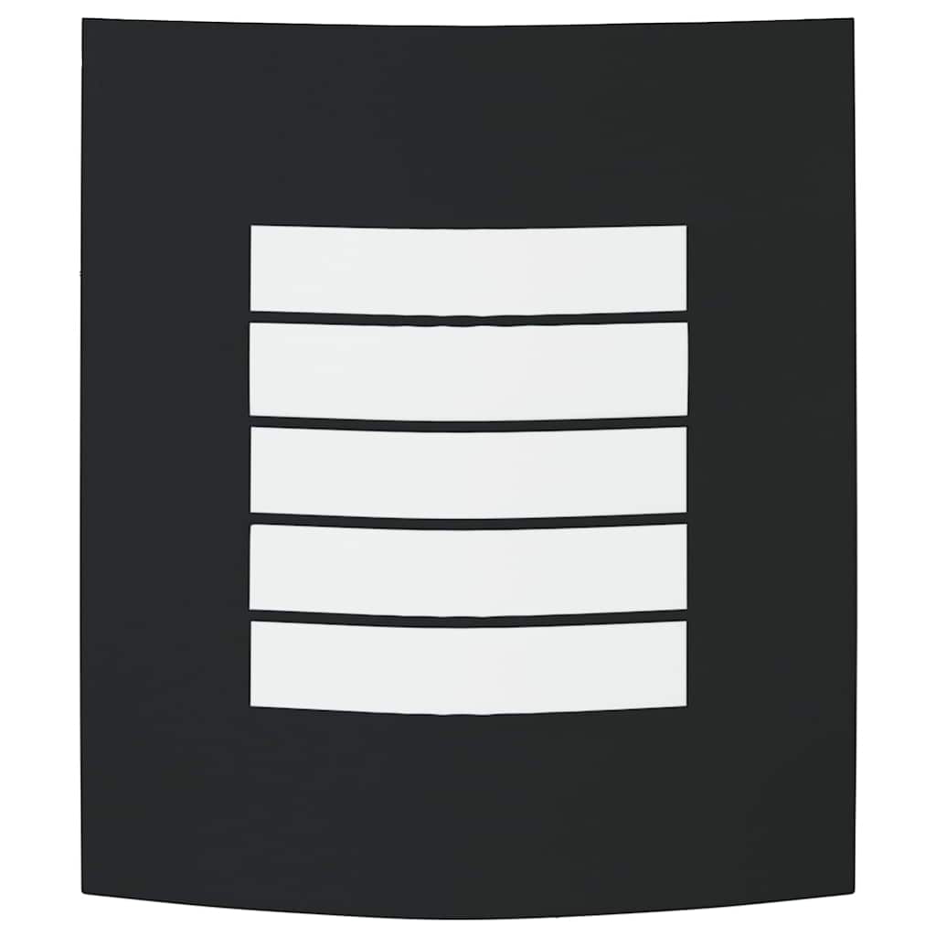 vidaXL Appliques murales extérieures 2 pcs Noir 23,5 x 10,5 x 26 cm - Image 4