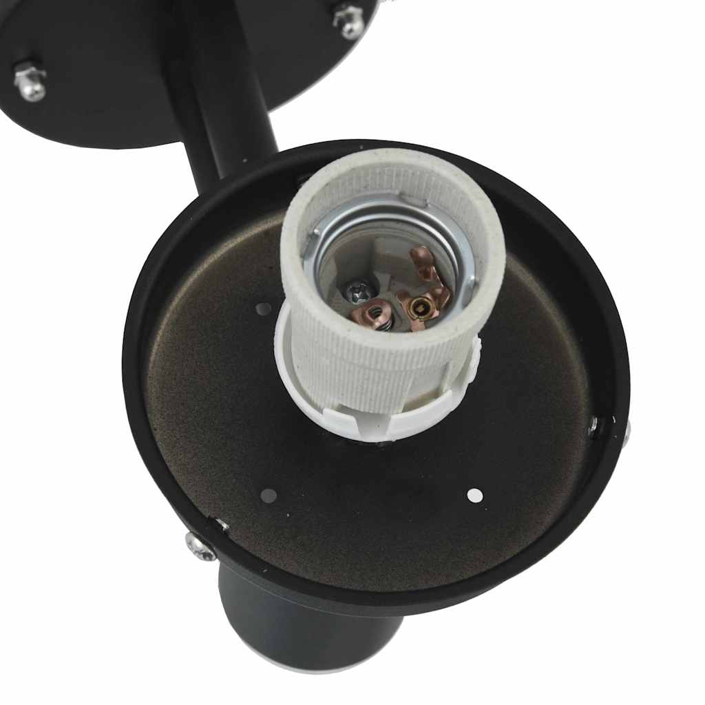 vidaXL Applique Murale Extérieure Noir 28 x 25 x 38 cm - Image 6