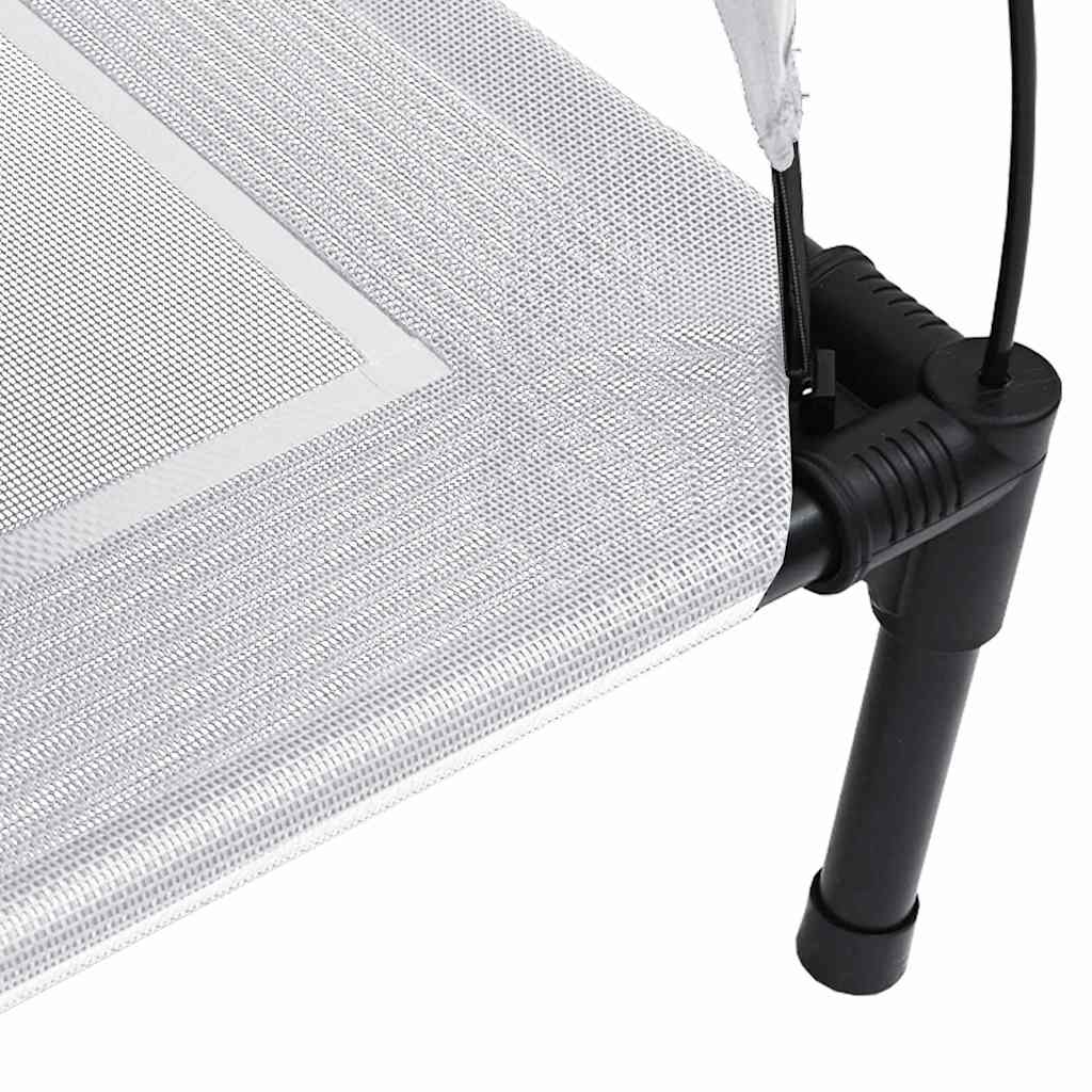 vidaXL Lit pour Chien Gris argenté m Acier - Image 6