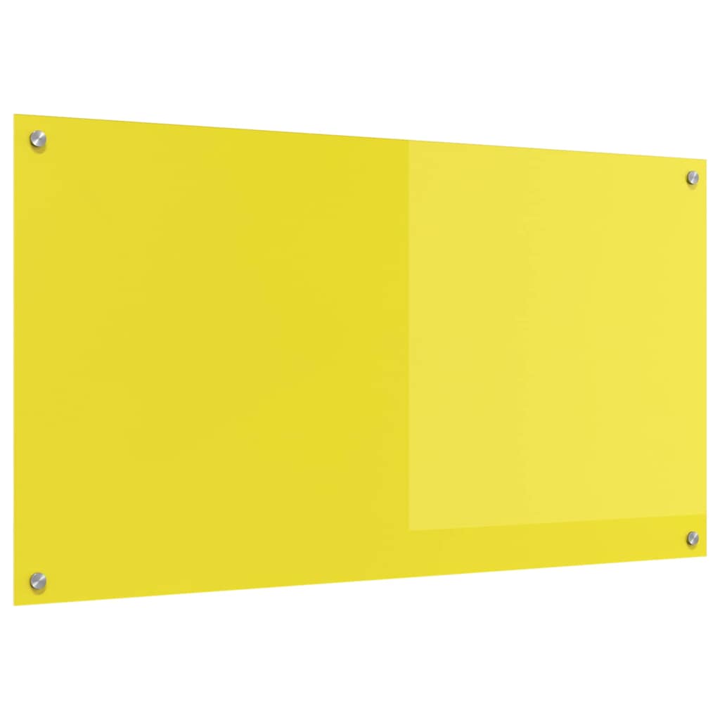 vidaXL Protection de cuisine Jaune 110 x 60 x 0,6 cm verre trempé - Image 4
