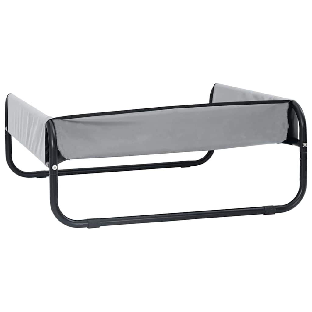 vidaXL Lit pour Chien Gris clair ML Tissu Oxford et Acier - Image 6