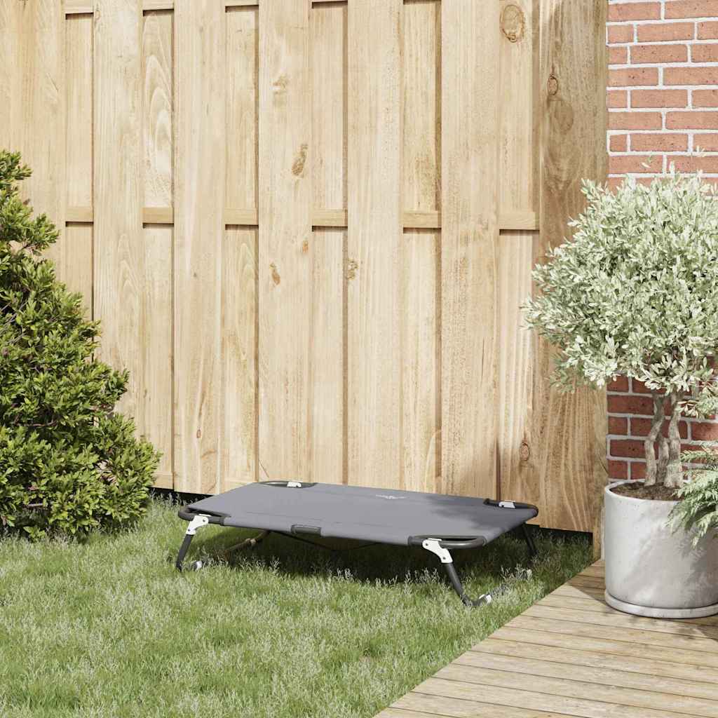 vidaXL Lit pour Chien Gris clair s Tissu Oxford et Acier - Image 3