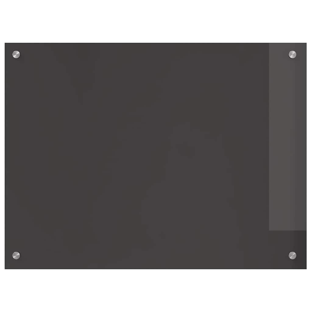 vidaXL Protection de cuisine Gris foncé 80 x 60 x 0,6 cm verre trempé - Image 5