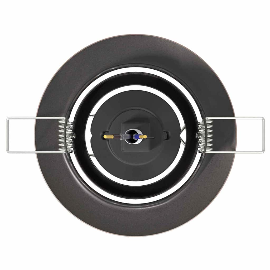 vidaXL Spotlights avec des projecteurs Cuivre 9 x 9 cm Métal - Image 6