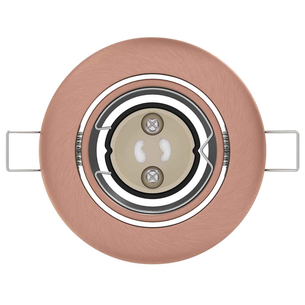 vidaXL Spotlights avec des projecteurs Cuivre 9 x 9 cm Métal - Image 5