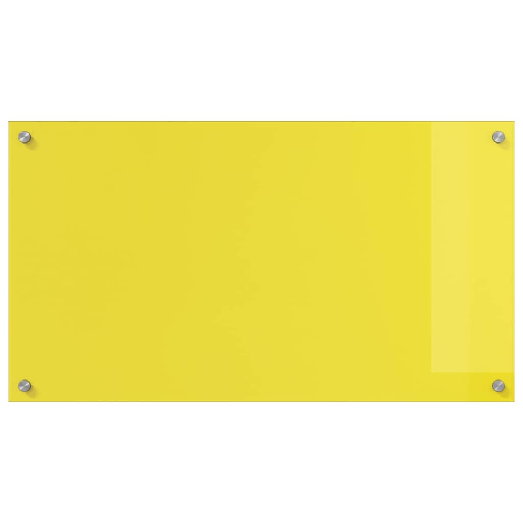 vidaXL Protection de cuisine Jaune 90 x 50 x 0,6 cm verre trempé - Image 5