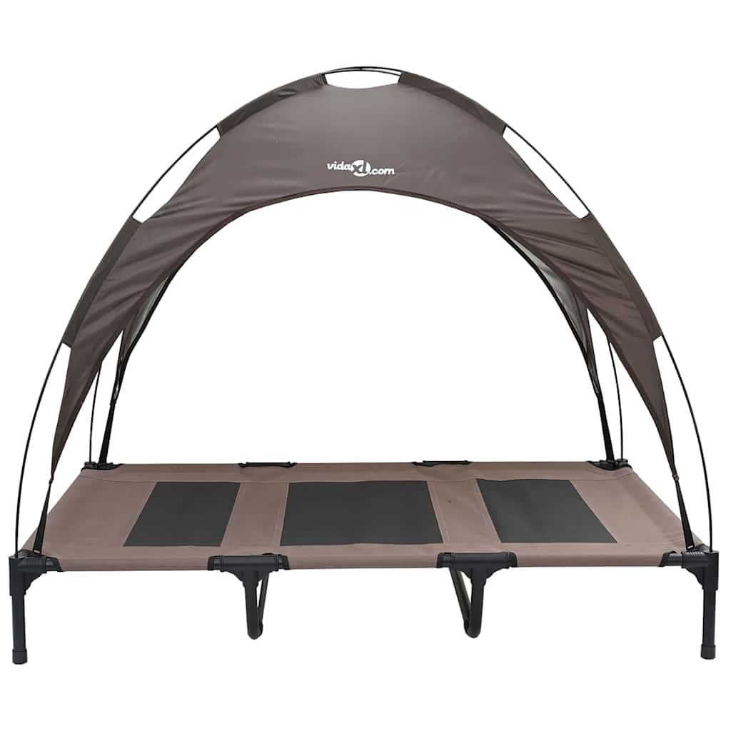 vidaXL Lit pour Chien Marron xl Acier - Image 4