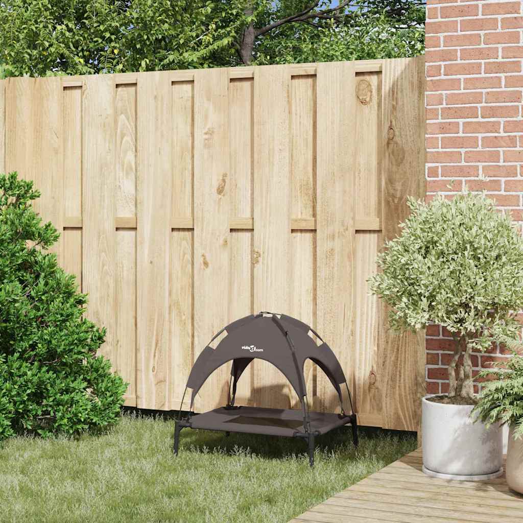 vidaXL Lit pour Chien Marron s Acier - Image 3