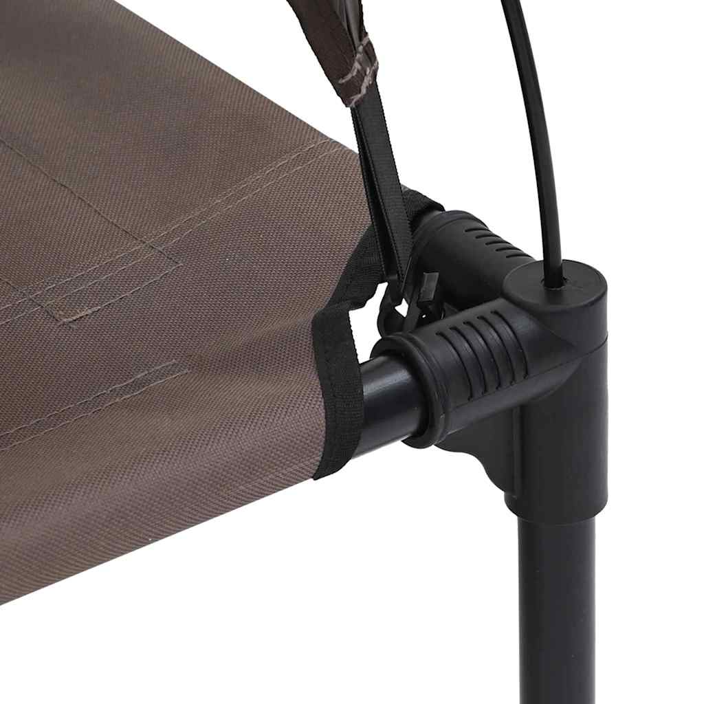 vidaXL Lit pour Chien Marron s Acier - Image 6