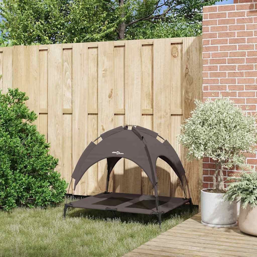 vidaXL Lit pour Chien Marron l Acier - Image 3