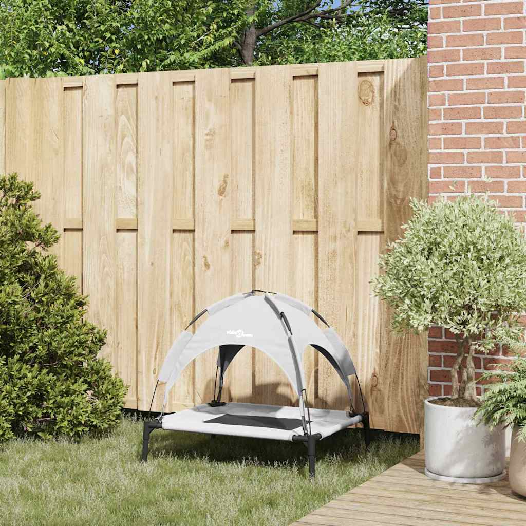 vidaXL Lit pour Chien Gris argenté m Acier - Image 3